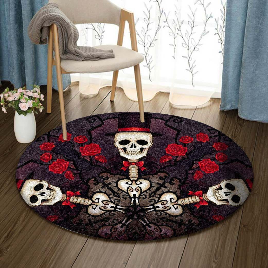 Skull Round Carpet