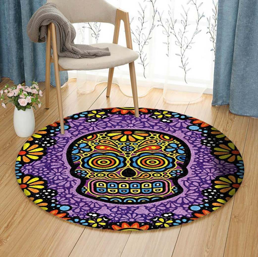 Skull Round Carpet