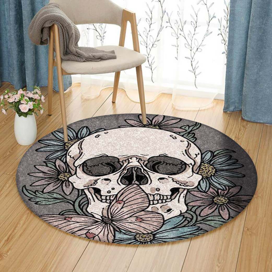 Skull Round Carpet