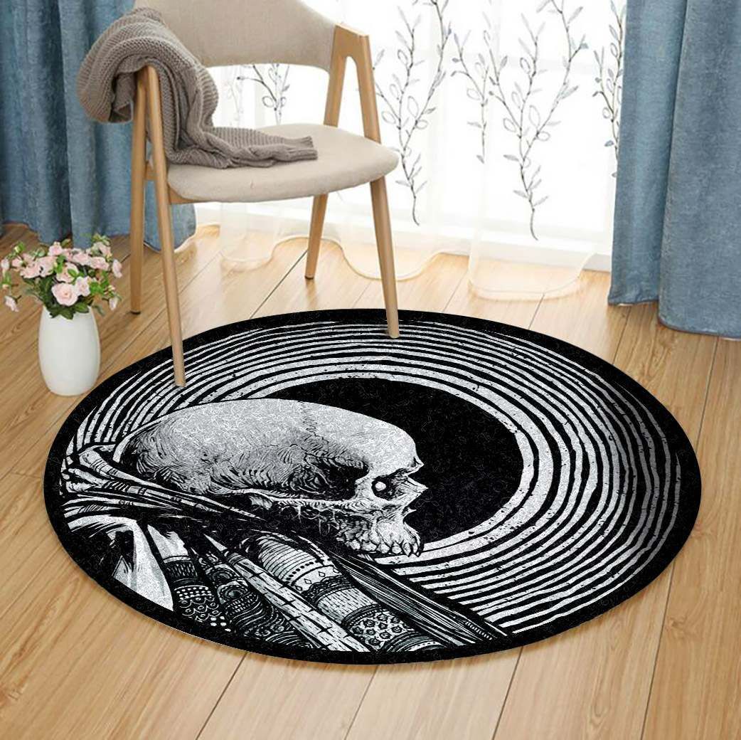 Skull Round Carpet