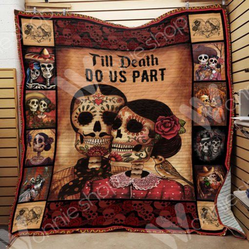 Skull Husband And Wife Blanket LNT1212038 Quilt Blanket