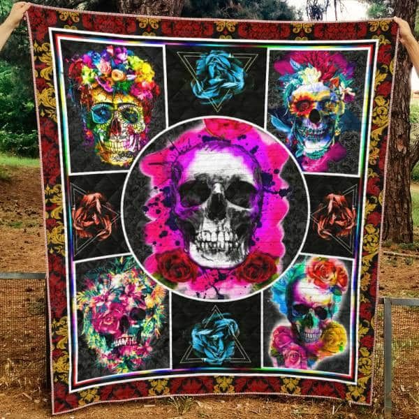 Skull I Wanna Say Quilt Blanket DHC3112411TD
