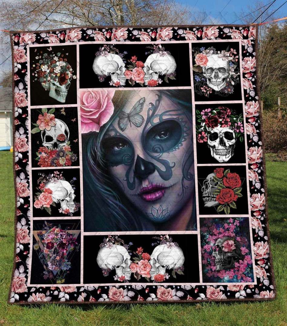 Skull LI100707A TBG Quilt Blanket