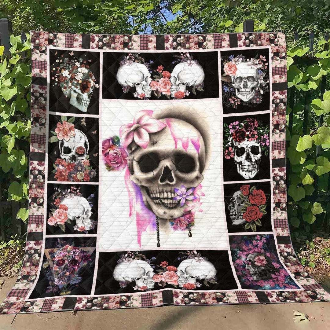 Skull LI300704B TBG Quilt Blanket