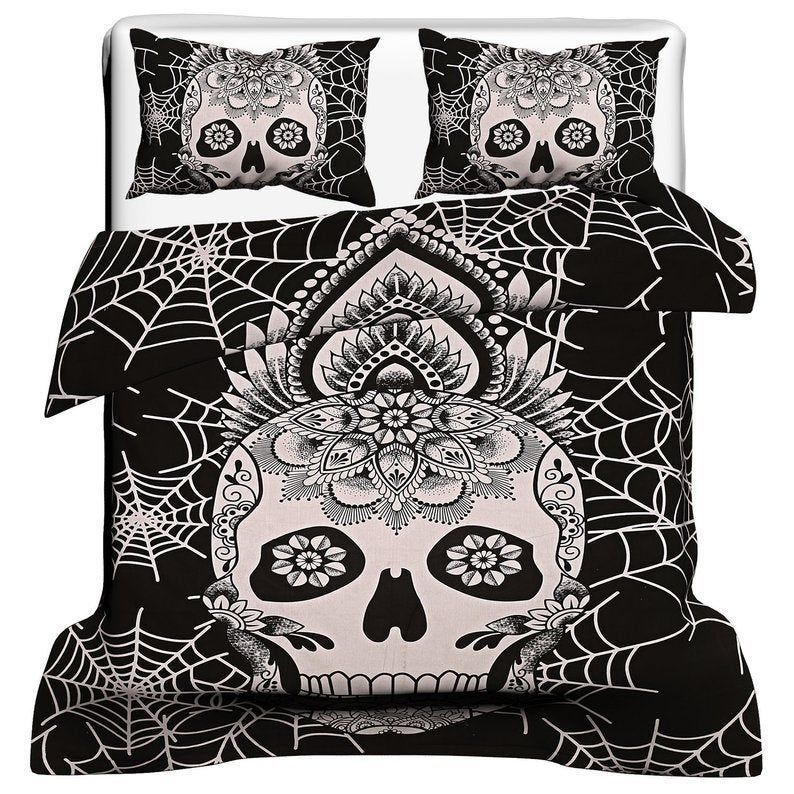 Skull Mandala Bedding Set