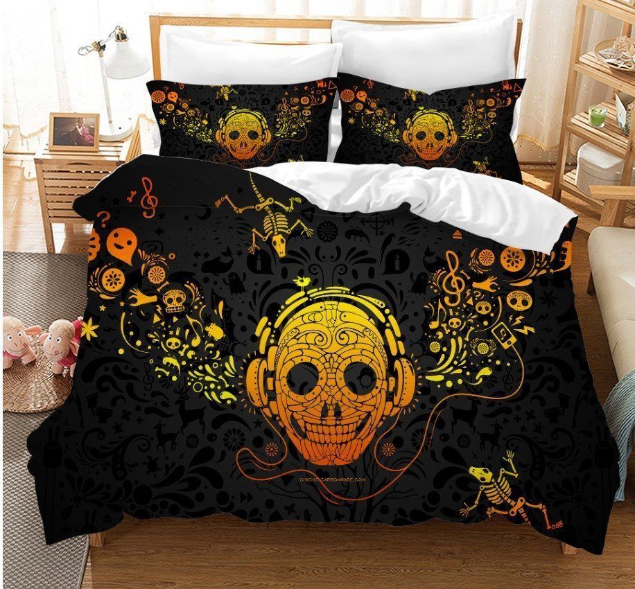 Skull Music Bedding Set