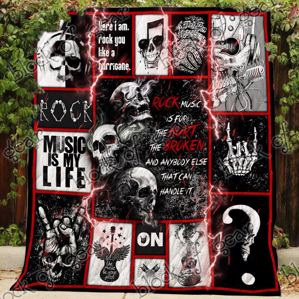 Skull Music Is Life Quilt Blanket DHC3112803TD