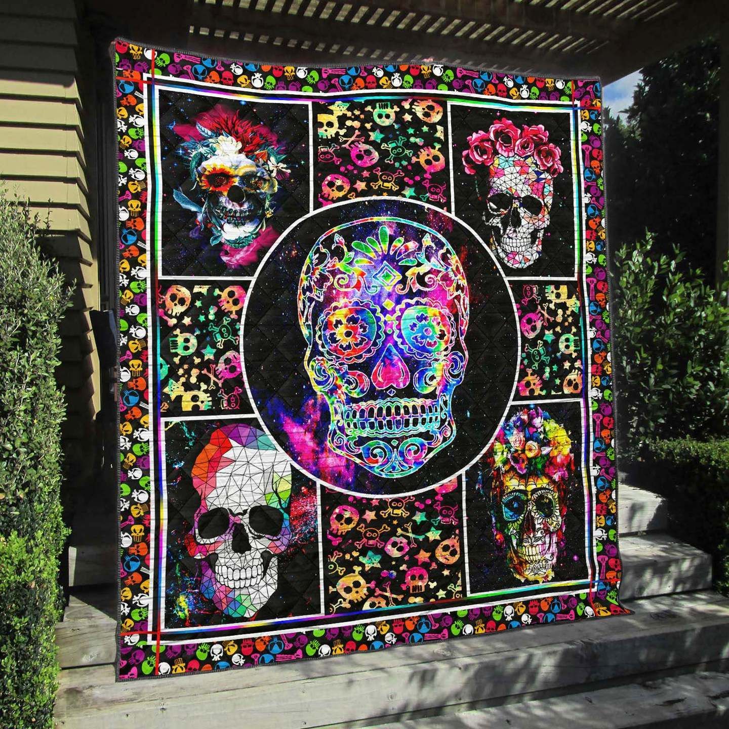 Skull NA040711B TBG Quilt Blanket