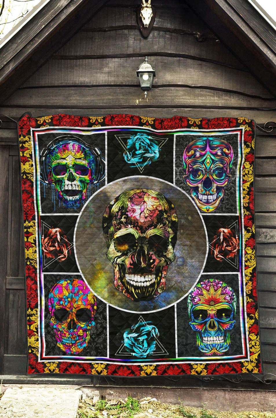 Skull NA060804C TBG Quilt Blanket