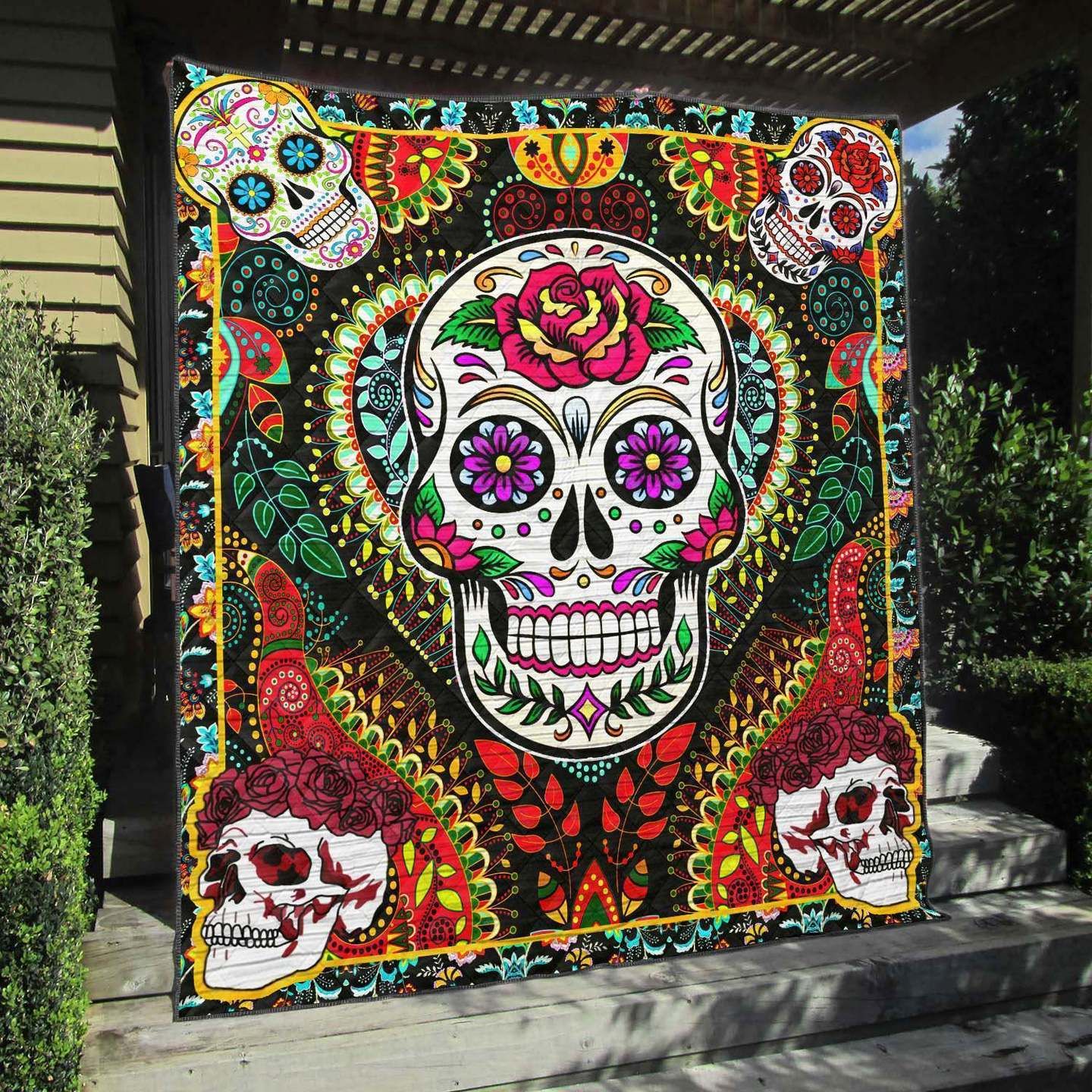 Skull NA090701B TBG Quilt Blanket