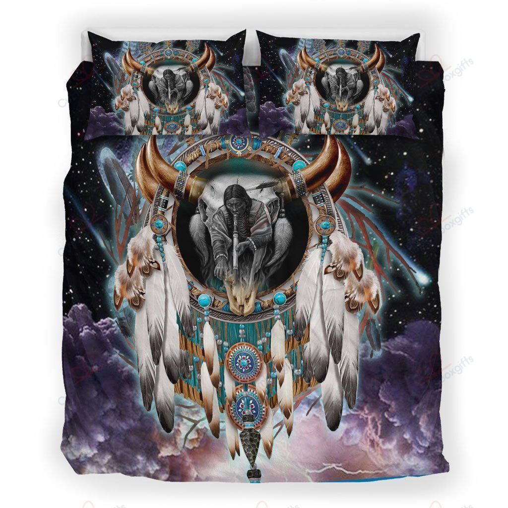 Skull Native American Bedding Set