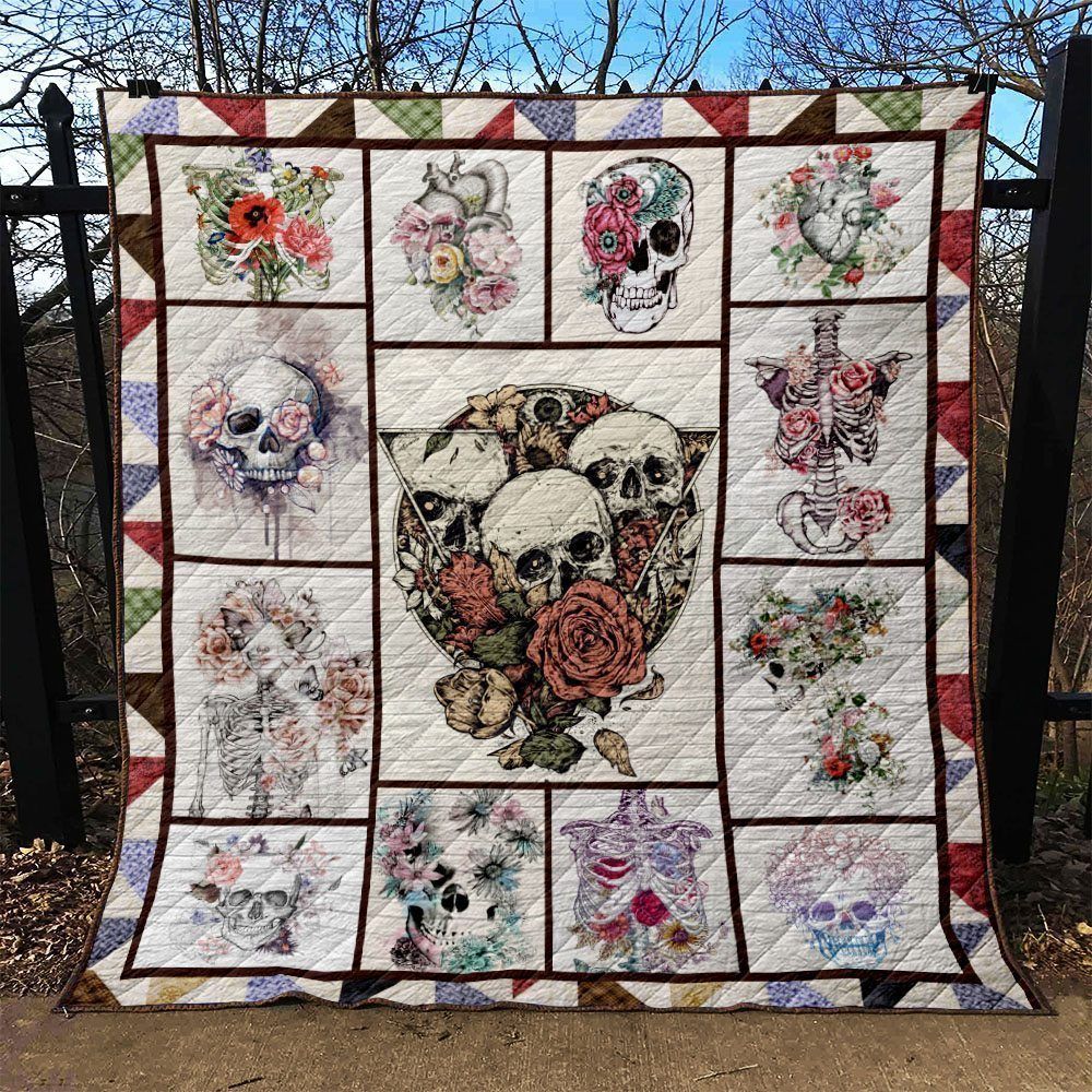 Skull NG050701B TBG Quilt Blanket