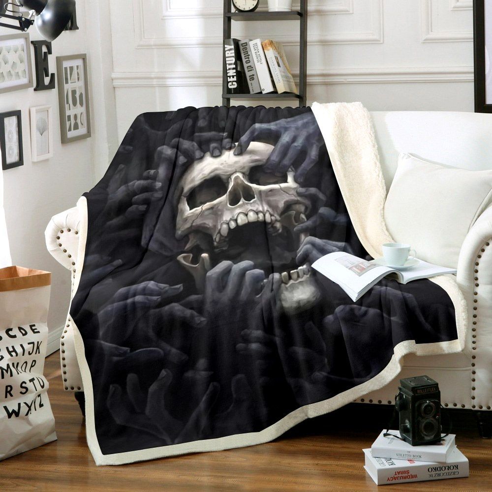 Skull Sherpa Fleece