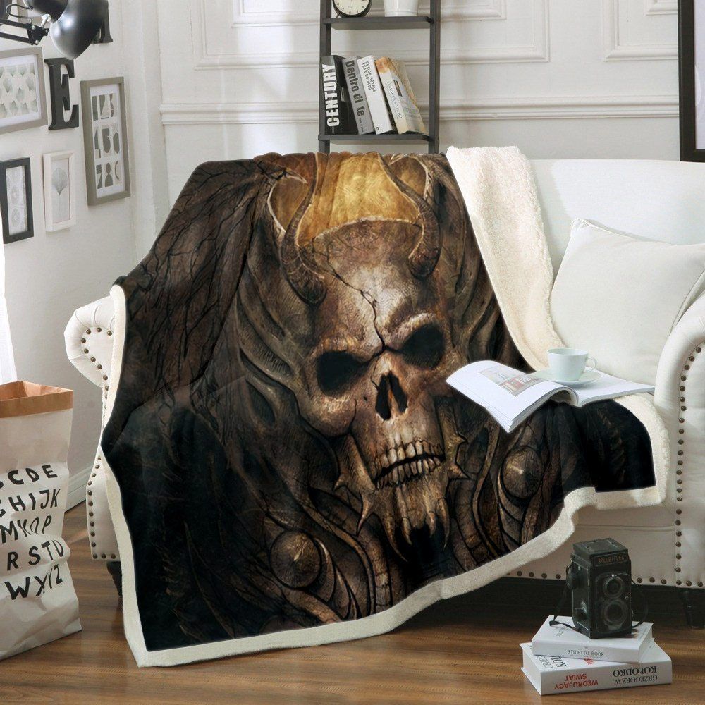 Skull Sherpa Fleece