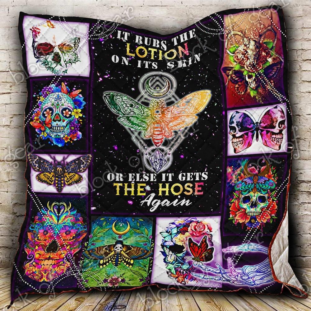 Skull On Its Skin Quilt Blanket DHC31121269TD