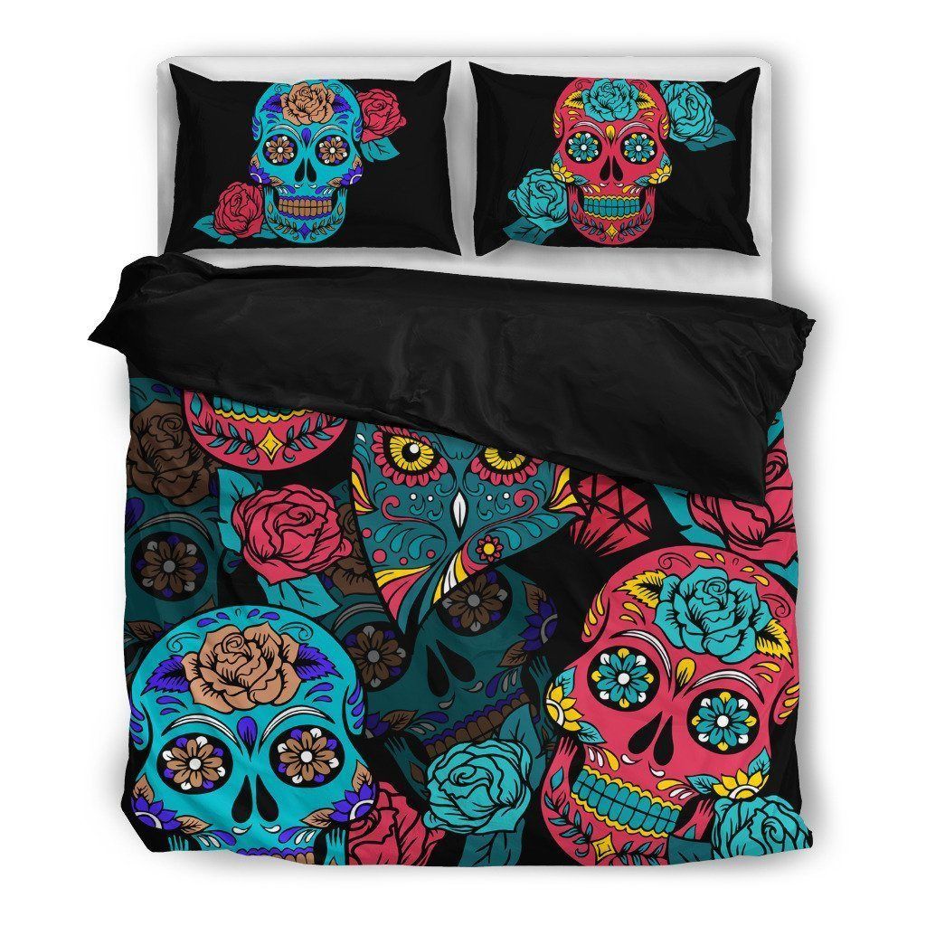 Skull Owl Bird Themed Bedding Set