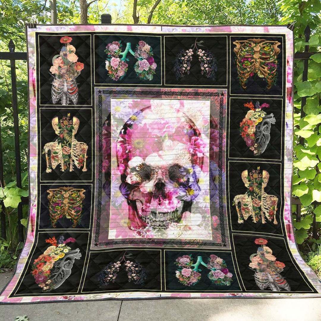 Skull QH010802C TBG Quilt Blanket
