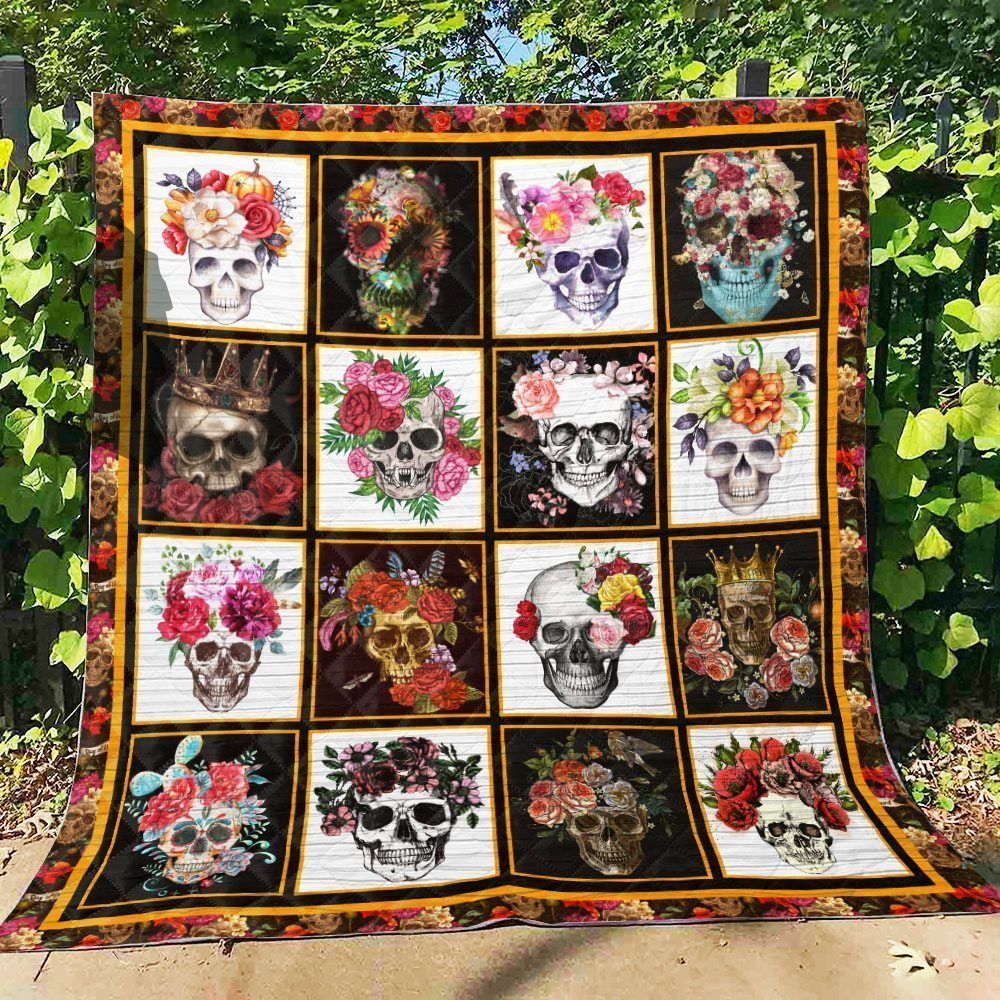 Skull QH030701B TBG Quilt Blanket
