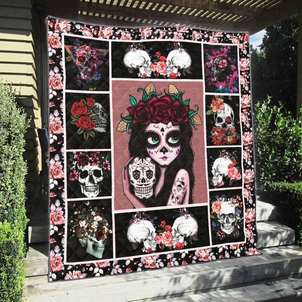 Skull QH060802C TBG Quilt Blanket