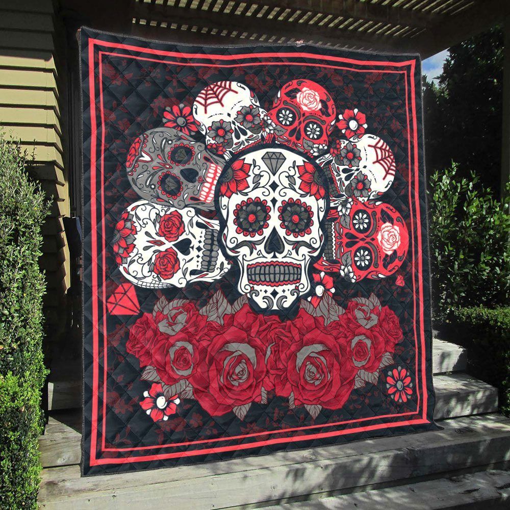 Skull QH090702B TBG Quilt Blanket