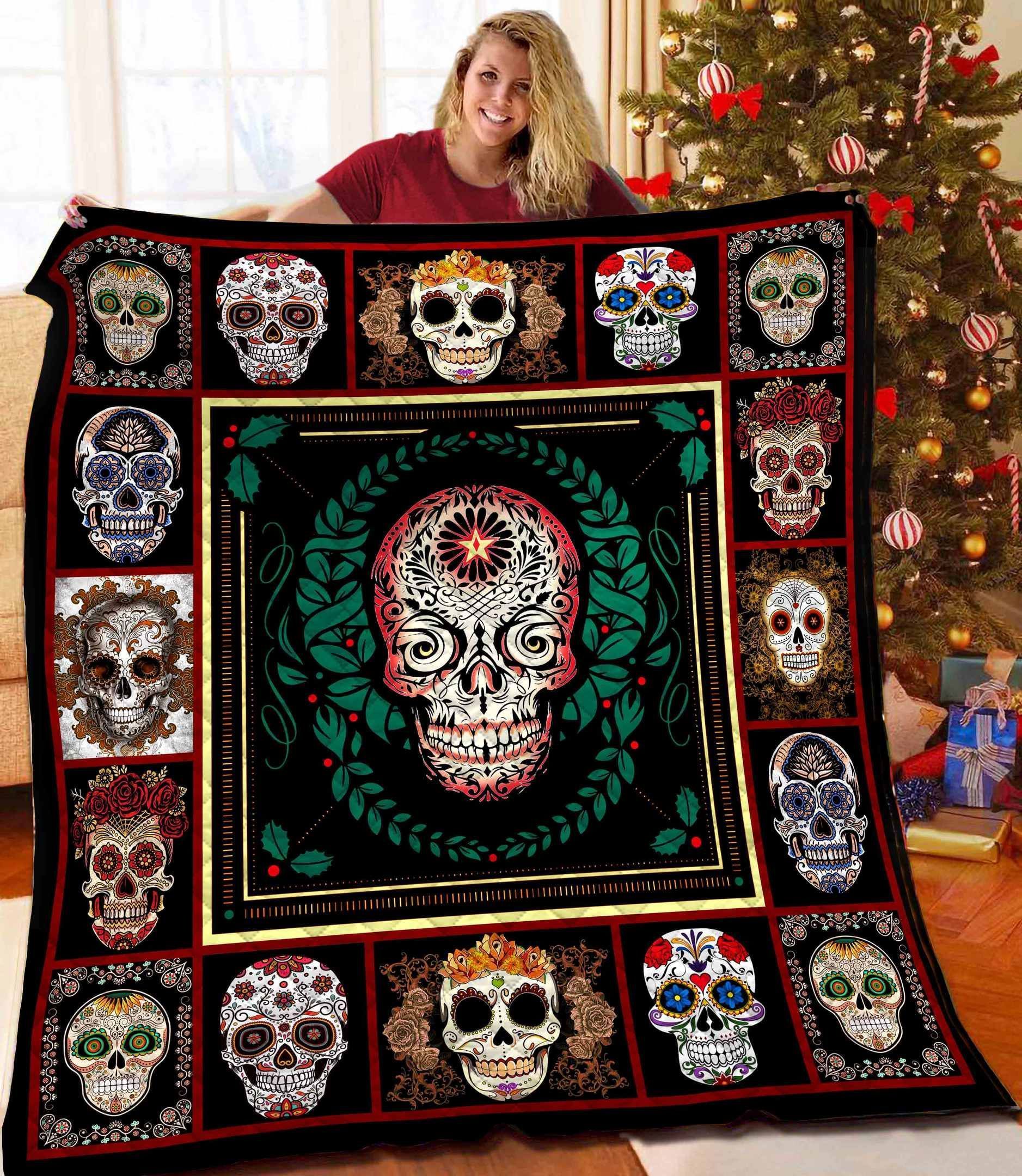 Skull Quilt Blanket BBB091229HT