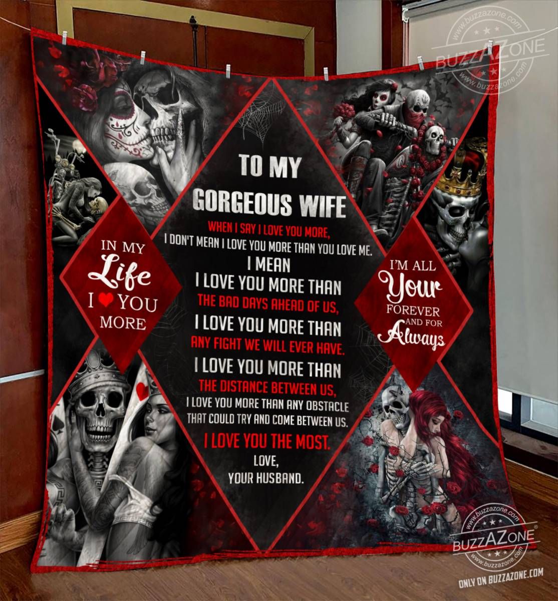 Skull Quilt Blanket DHC071215VT