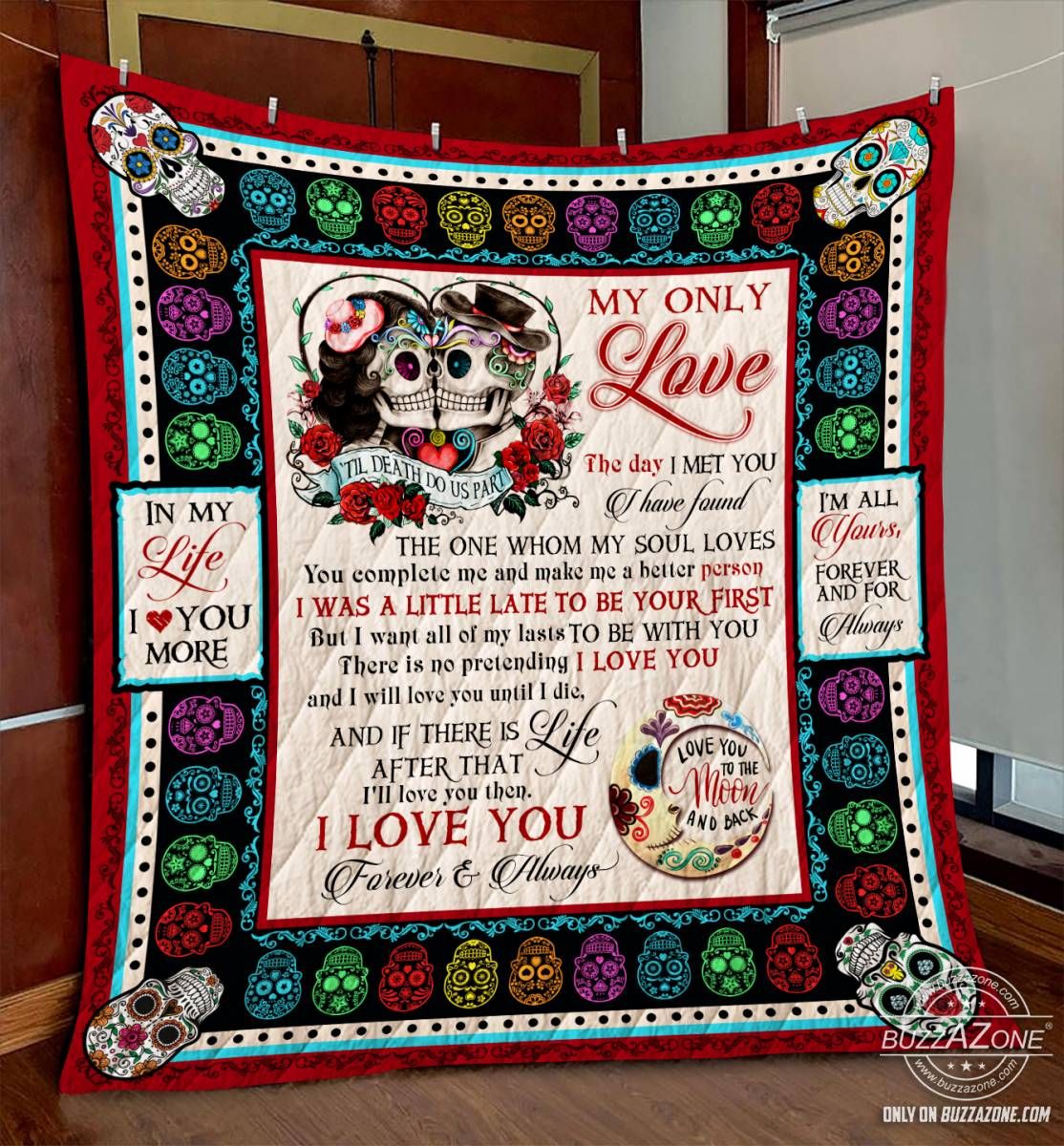Skull Quilt Blanket DHC071217VT