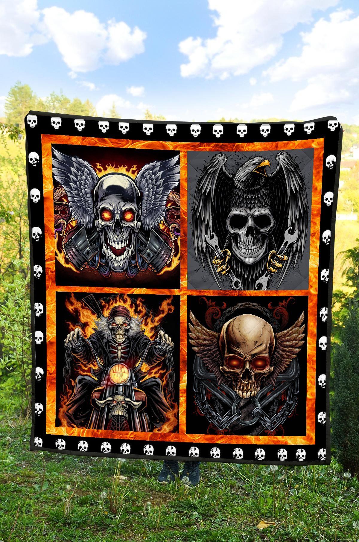 Skull Quilt Blanket DHC0712197VT