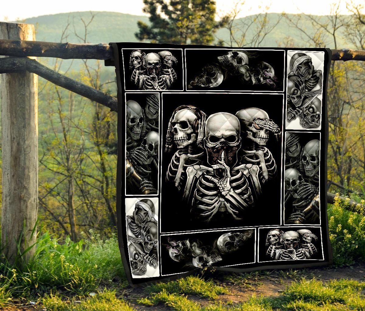 Skull Quilt Blanket DHC0712204VT