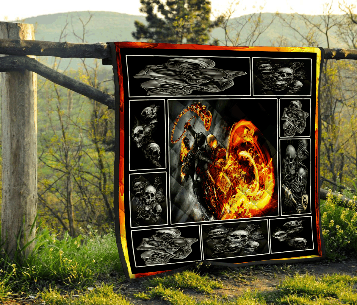 Skull Quilt Blanket DHC0712213VT