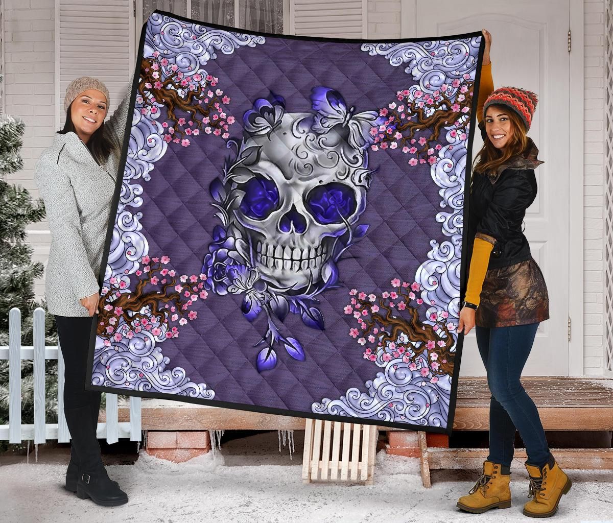 Skull Quilt Blanket Dhc09121455Dd