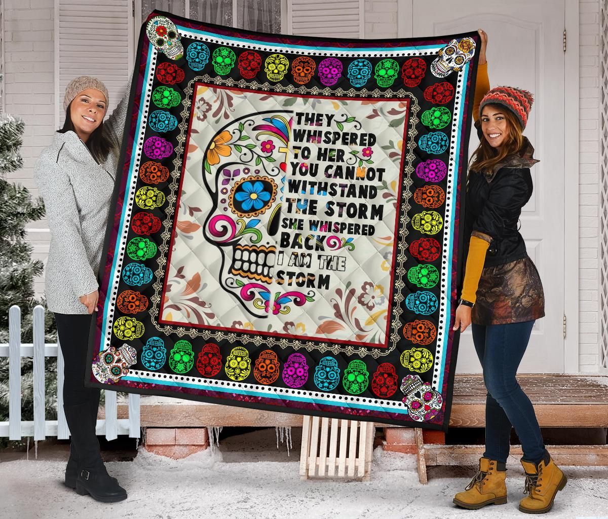 Skull Quilt Blanket Dhc09121527Dd