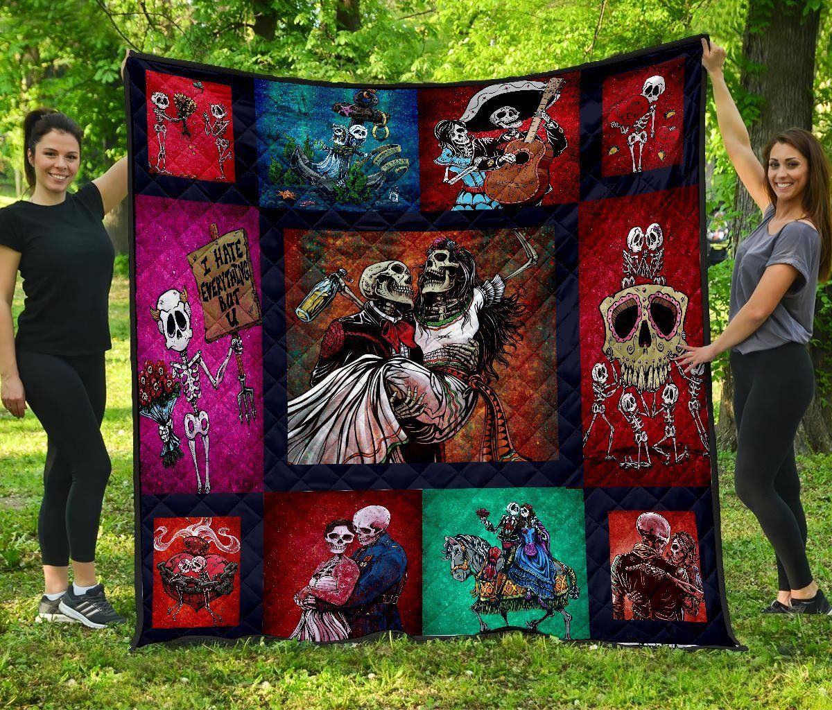 Skull Quilt Blanket DHC1001614VT