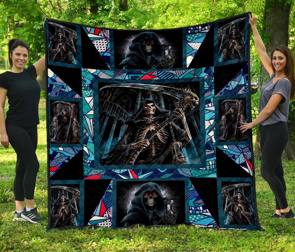 Skull Quilt Blanket DHC1001619VT