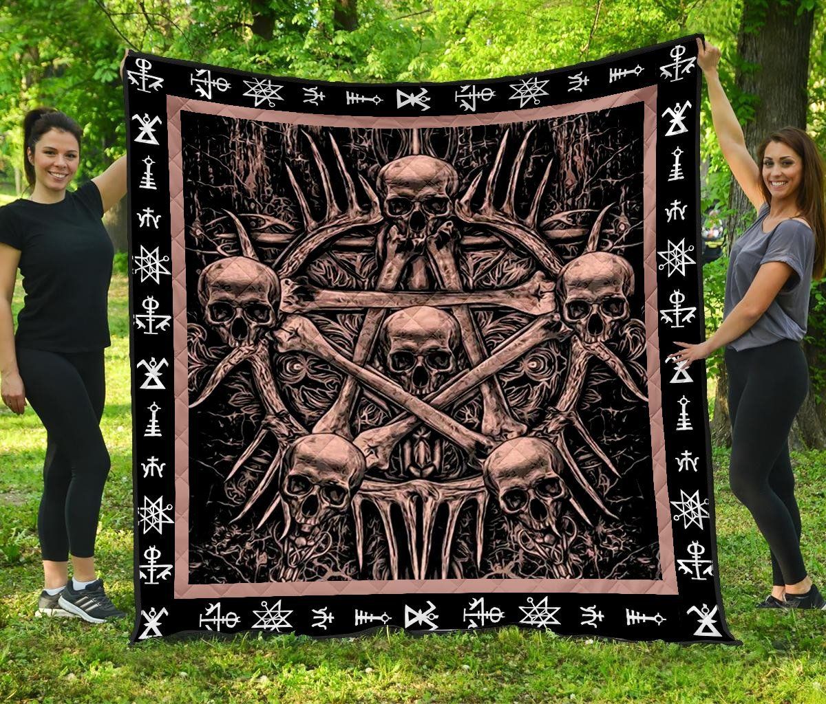 Skull Quilt Blanket DHC1001624VT