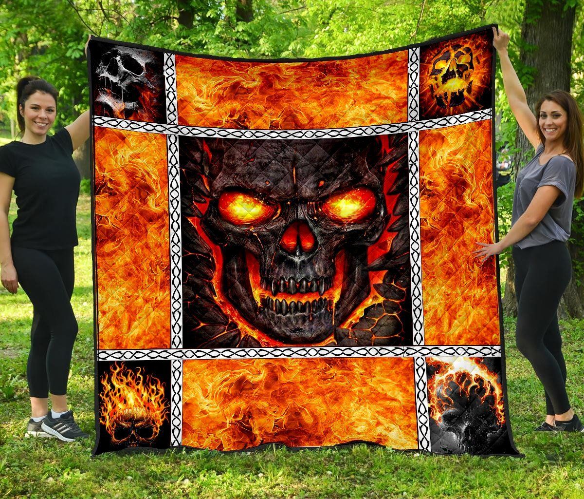 Skull Quilt Blanket DHC1001626VT