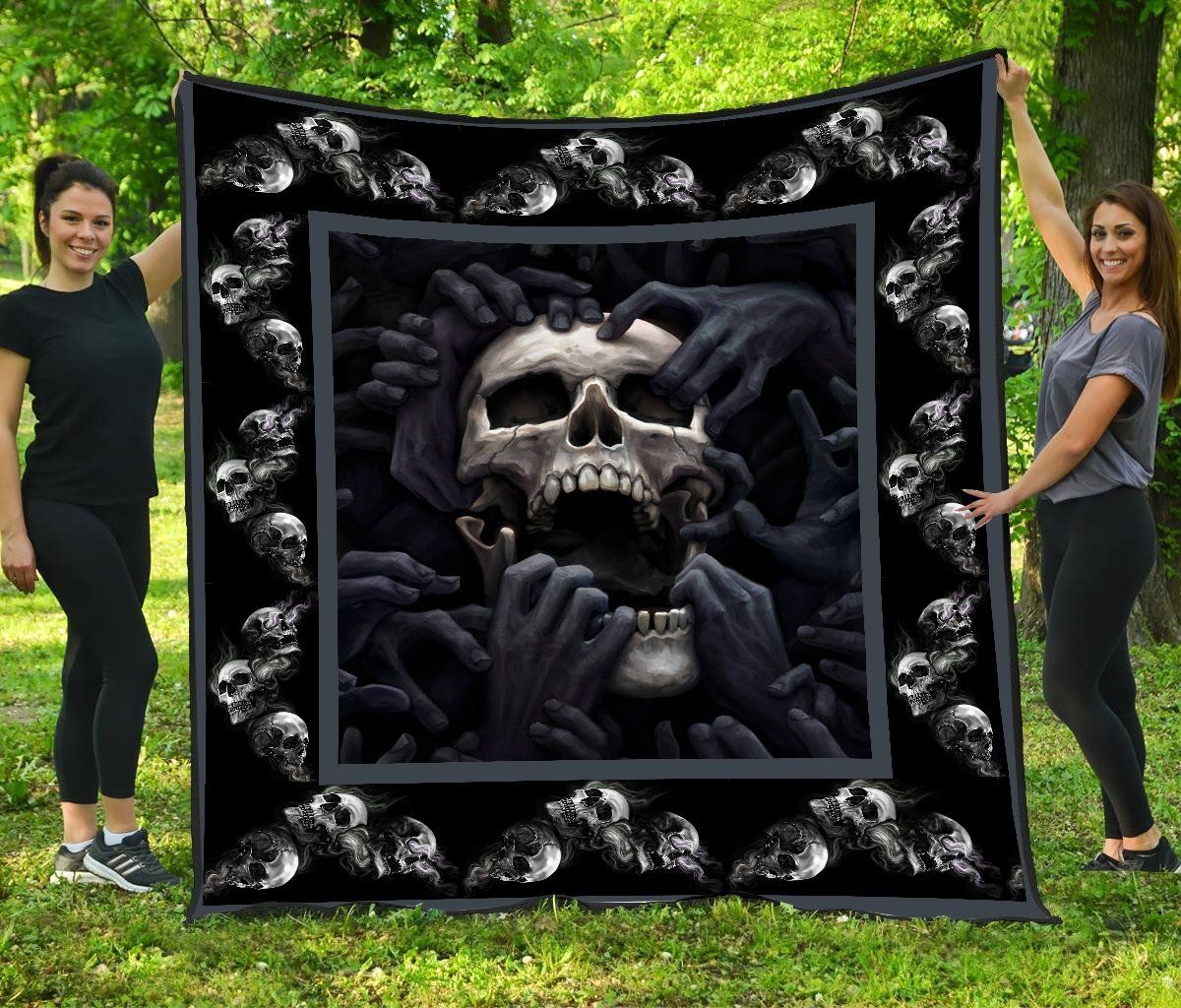 Skull Quilt Blanket DHC1001627VT