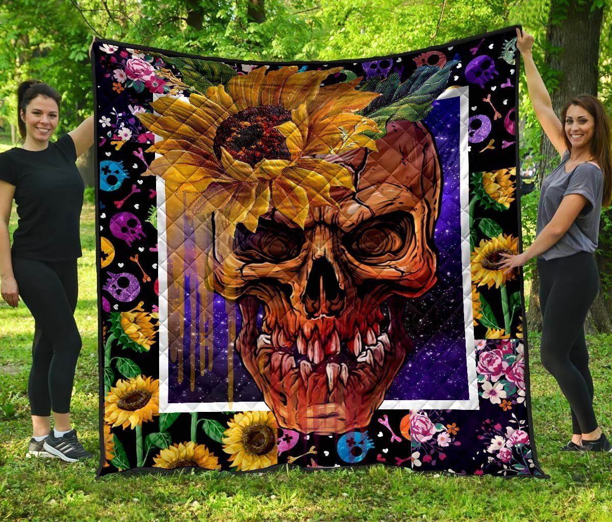 Skull Quilt Blanket DHC1001634VT