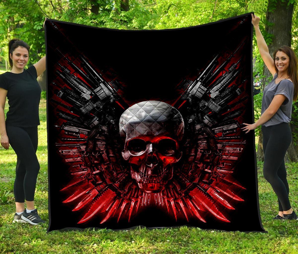 Skull Quilt Blanket DHC1001637VT
