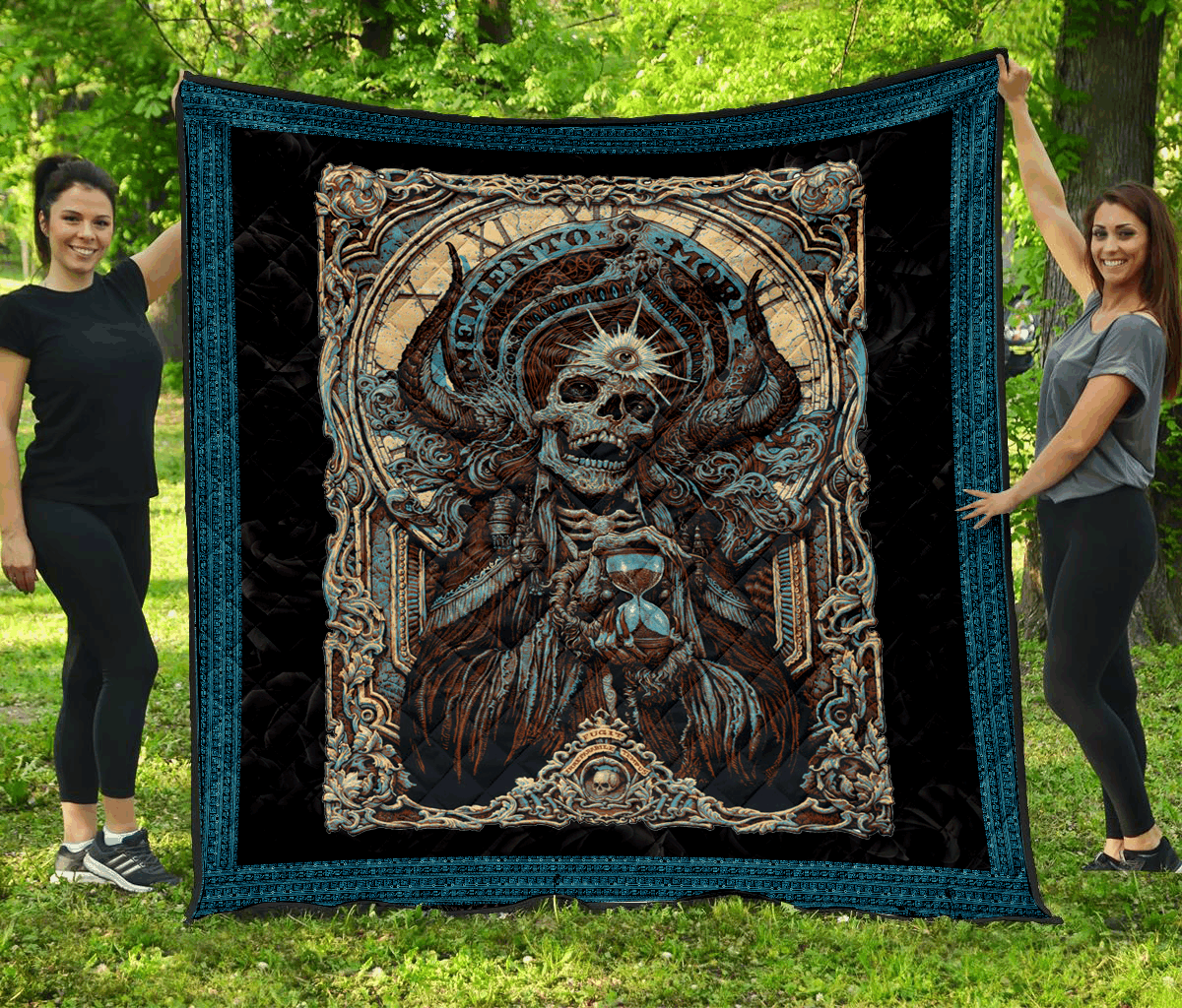 Skull Quilt Blanket DHC1001640VT