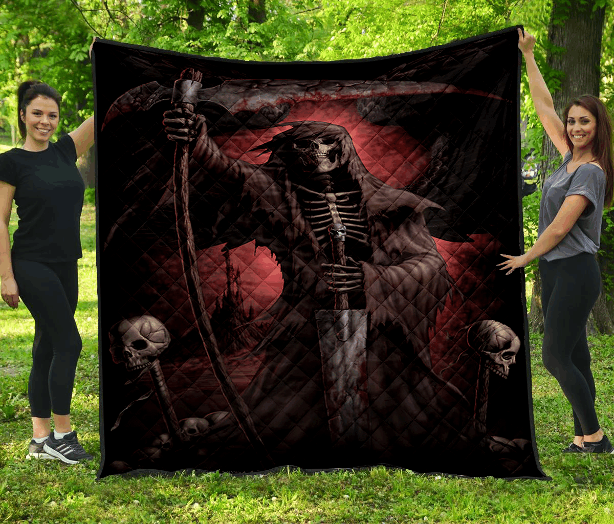 Skull Quilt Blanket DHC1001641VT
