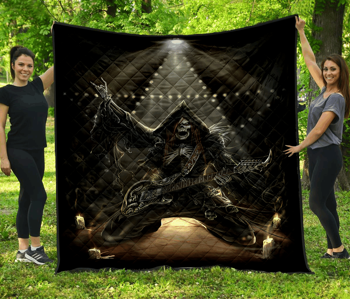 Skull Quilt Blanket DHC1001643VT
