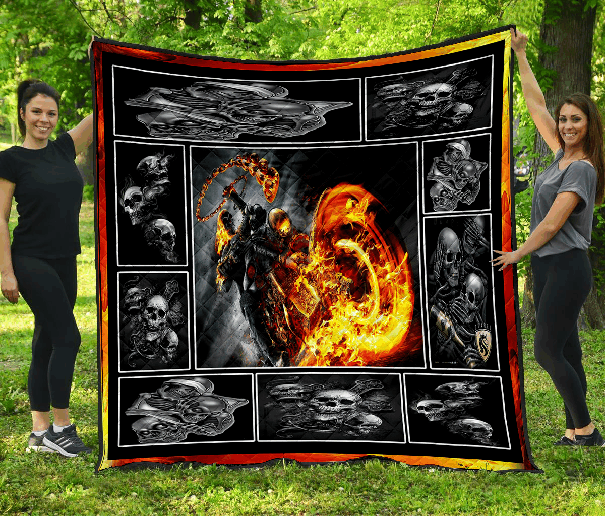 Skull Quilt Blanket DHC1001644VT