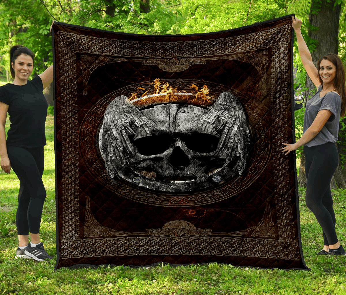 Skull Quilt Blanket DHC1001645VT