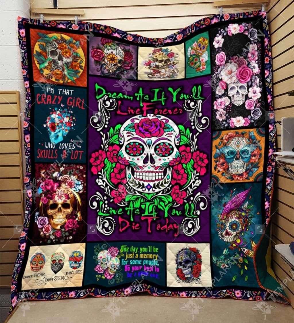 Skull Quilt Blanket DHC13121435VT