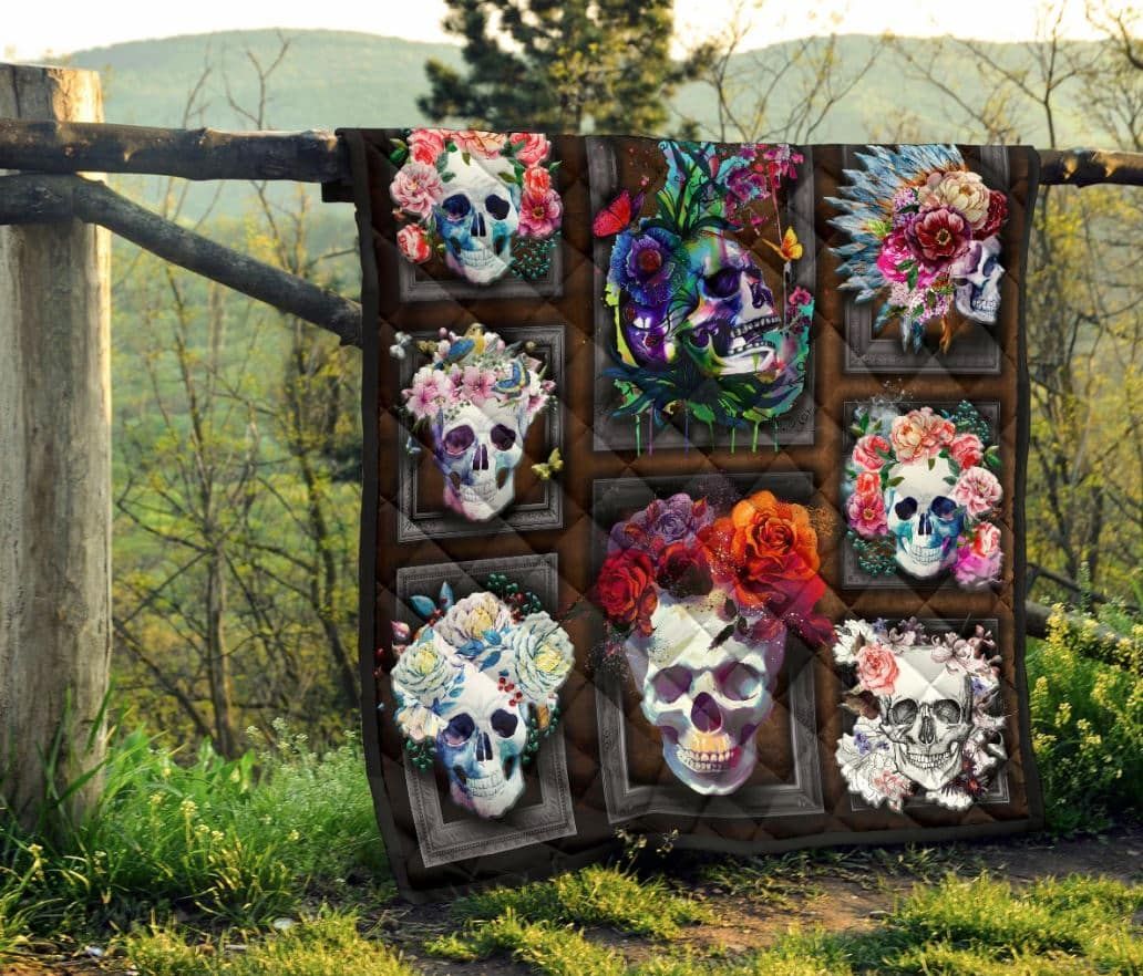 Skull Quilt Blanket DHC13121858VT