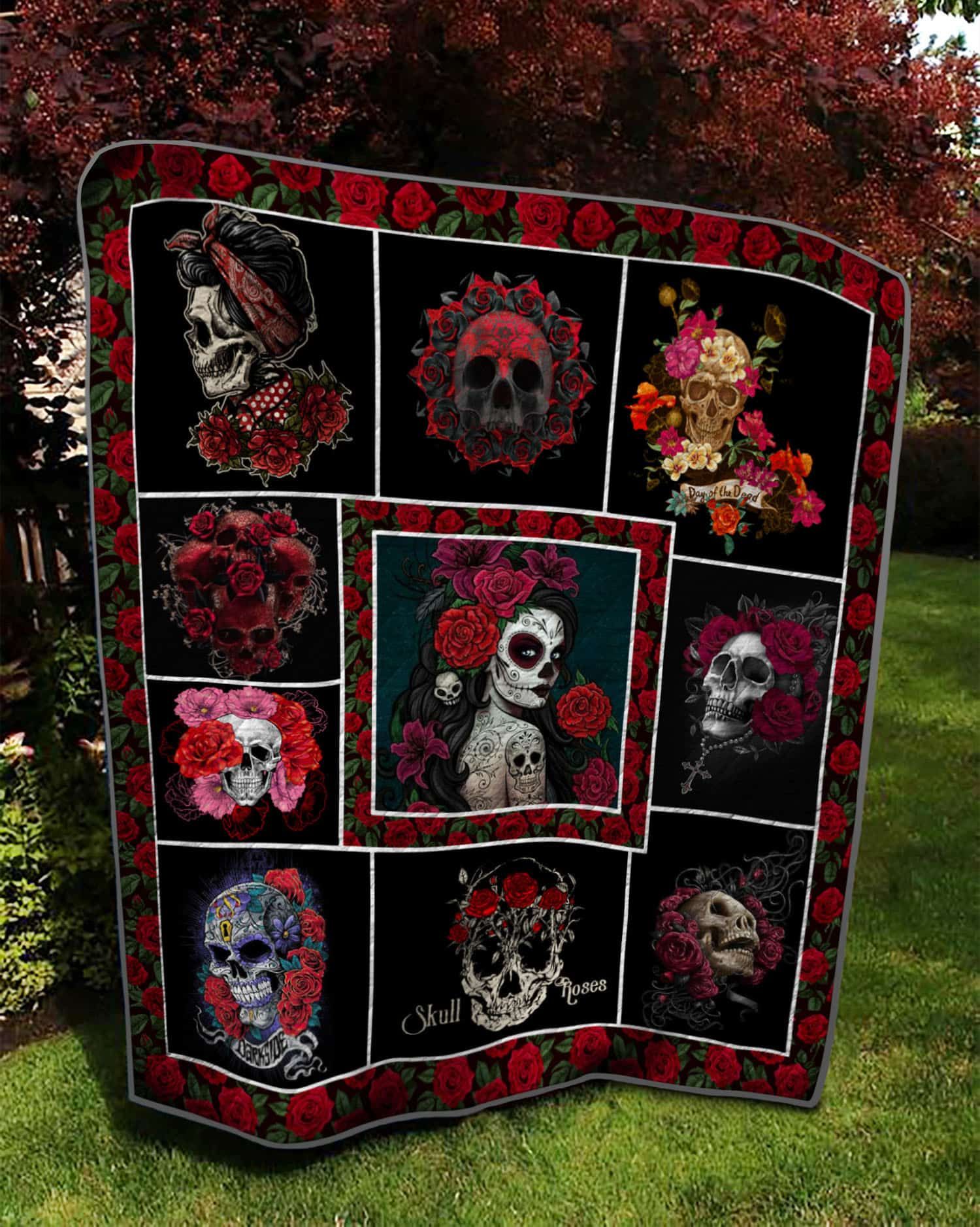 Skull Quilt Blanket DHC13122589VT
