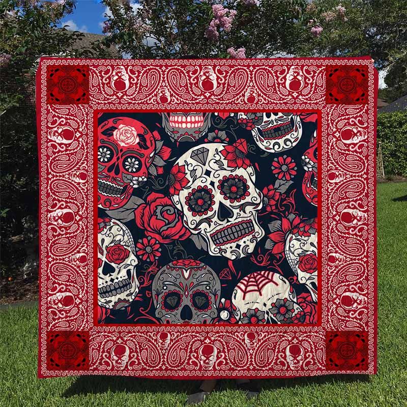 Skull Quilt Blanket DHC170120761TD