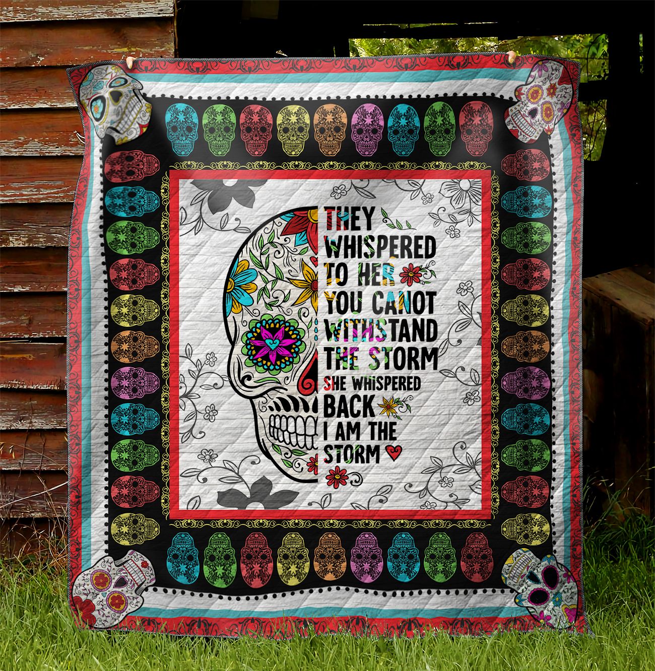 Skull Quilt Blanket HA2412003Q