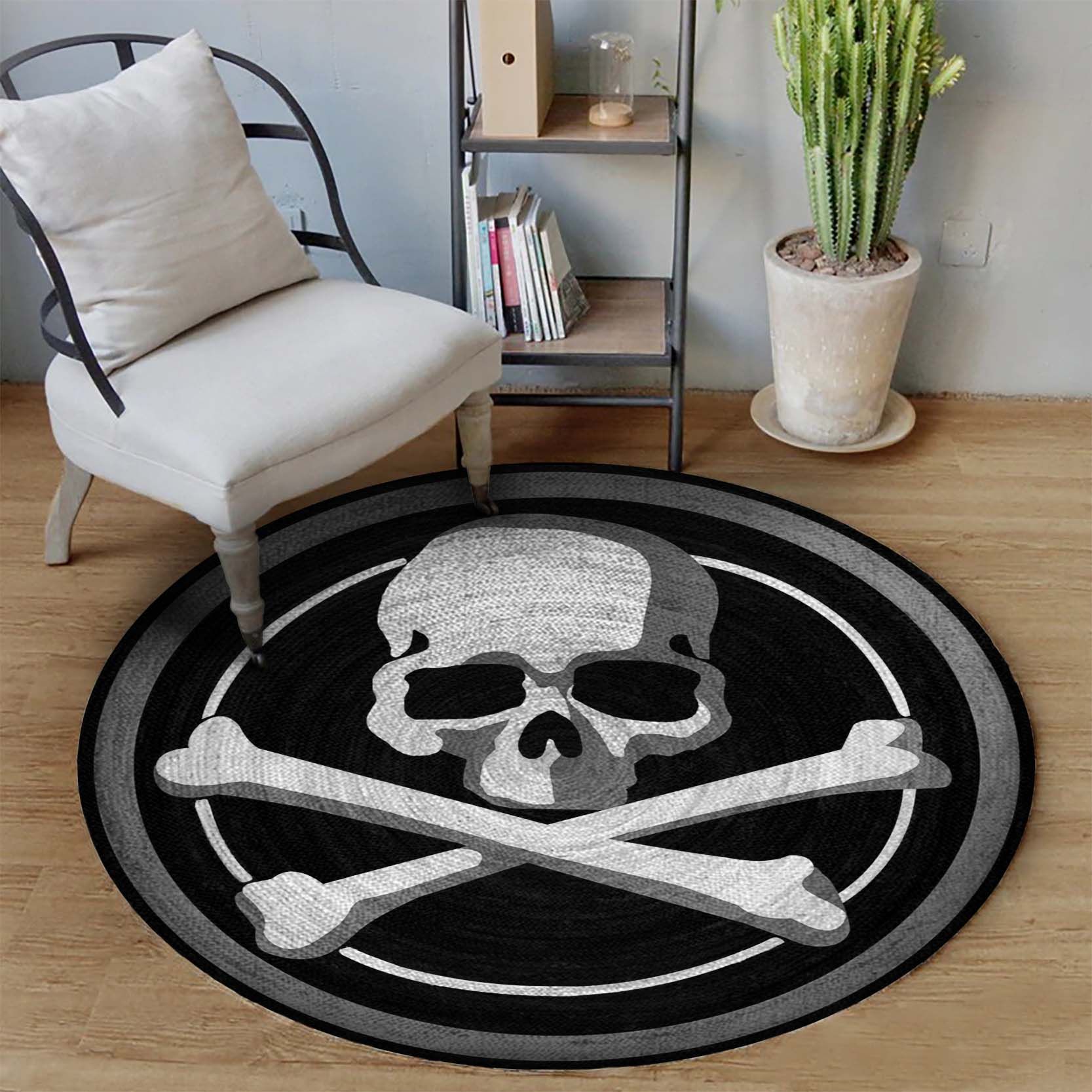 Skull Round Carpet